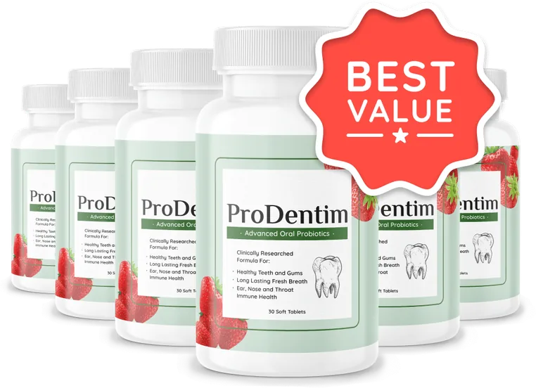 ProDentim scam worries answered: the genuine six-bottle ProDentim package as shown on the seller's order page