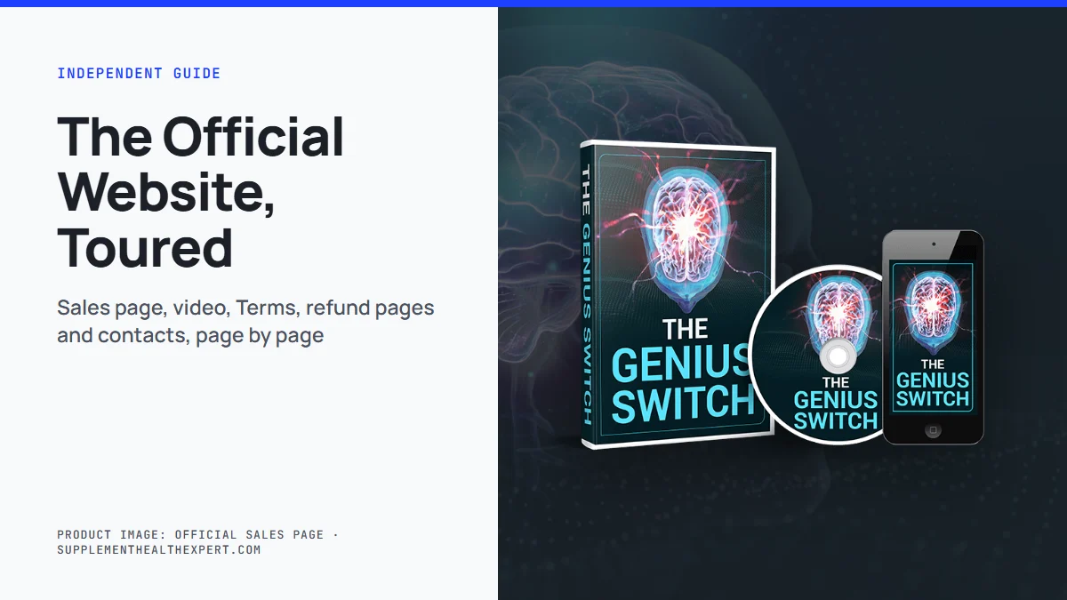 The genius switch official website tour: the Genius Switch product mockup
