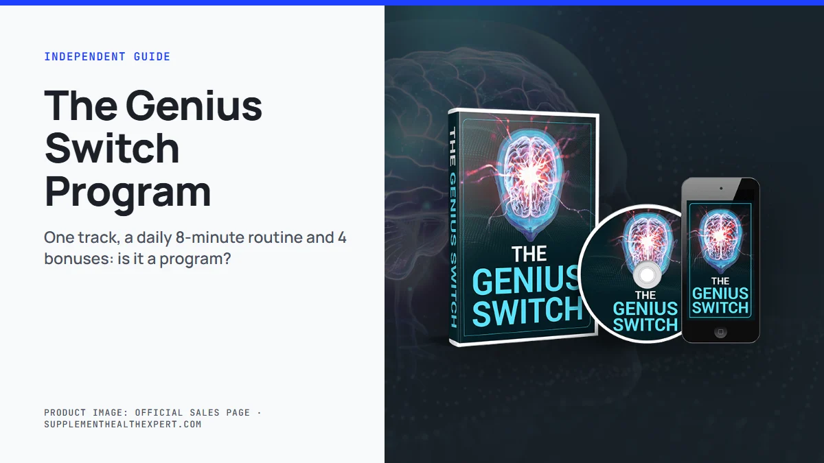 The genius switch program explained: the Genius Switch product mockup