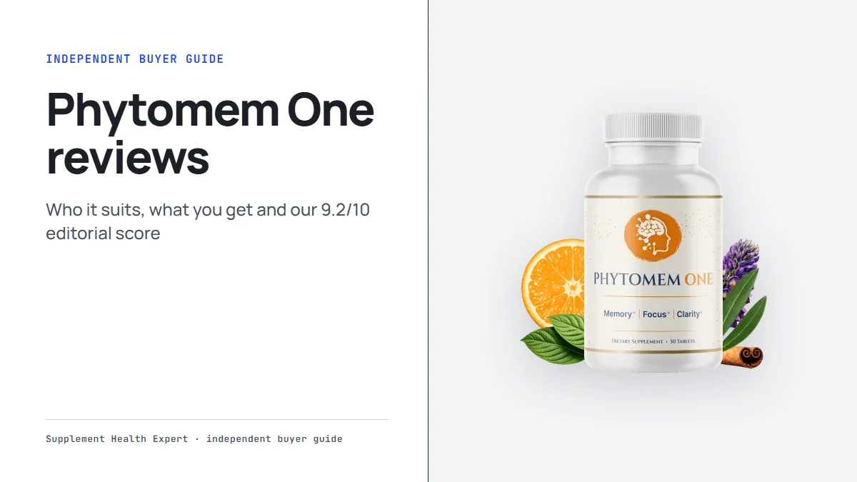 Phytomem One reviews: a graphic with the Phytomem One bottle and the headline Phytomem One reviews